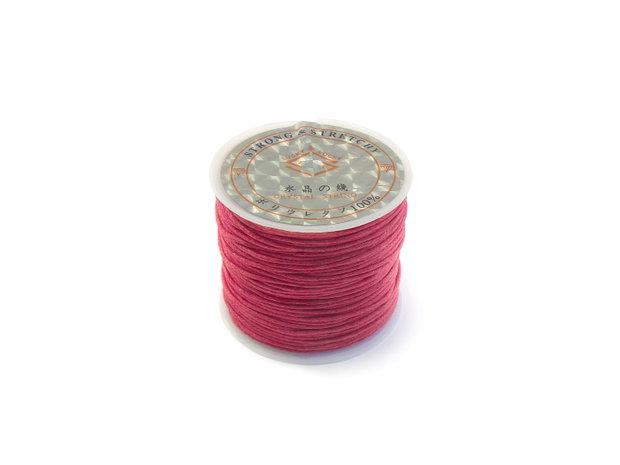 Snur bumbac cerat roz inchis, 1 mm – 1 m (cod 17-34)