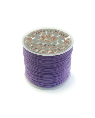 Snur bumbac cerat mov, 1 mm – 1 m (cod 17-35)