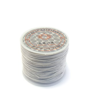 Snur bumbac cerat alb, 1 mm – 1 m (cod 17-36)