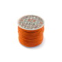 Snur bumbac cerat portocaliu, 1 mm – 1 m (cod 17-39)