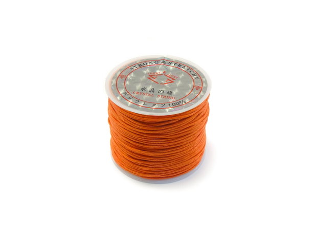 Snur bumbac cerat portocaliu, 1 mm – 1 m (cod 17-39)