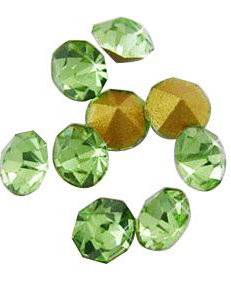 Strasuri rhinestone, verzi, 3.6mm