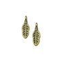 Charm pana, finisaj bronz, 17x6 mm (cod 9-153)