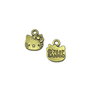 Charm Hello Kitty, finisaj bronz, 17x11 mm (cod 9-156)
