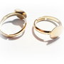 1b Inel placat aur cu platou 10 mm