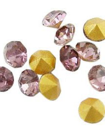 Strasuri rhinestone, mov, 3.4mm