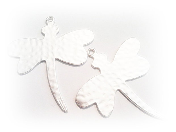 1b Pandantiv placat argint'' Big Dragonfly'' 53 X 60 mm