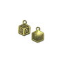 Charm ABC, finisaj bronz, 19x10 mm (cod 9-165)