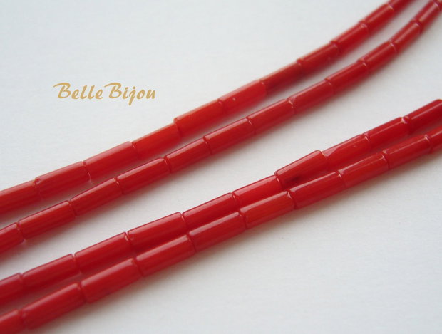 Coral rosu tubulet 5-6x2.5 mm