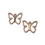 Charm fluture, finisaj cupru antichizat, 20x16 mm (cod 9-177)