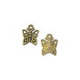 Charm fluture, finisaj bronz, 17x13 mm (cod 9-178)