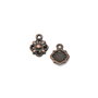 Charm floare, finisaj cupru antichizat, 15x11 mm (cod 9-179)