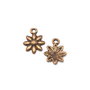 Charm margareta, finisaj cupru, 18x15 mm (cod 9-181)