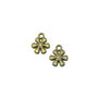 Charm floare, finisaj bronz, 13x11 mm (cod 9-182)
