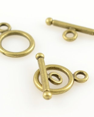 G177 Inchizatori bronz toggle rotunde 14x15mm