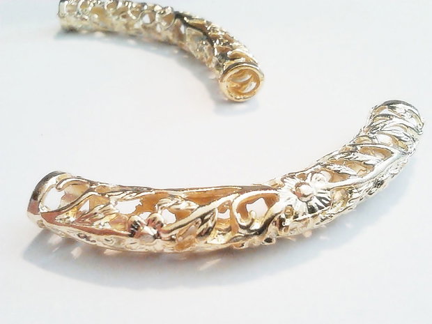 1b Element decorativ placat aur 58 x 7 mm
