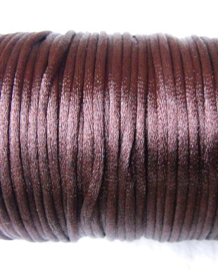 SNUR SINTETIC SATINAT MARON - 2,5 MM ( 1ML )