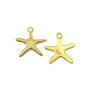 Charm stea de mare, finisaj auriu, 20x19 mm (cod 9-195)