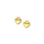 Charm inimioara, finisaj auriu, 8x7 mm (cod 9-201)