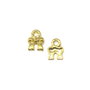 Charm fundita, finisaj auriu, 10x8 mm (cod 9-202)