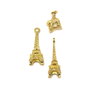 Charm turn Eiffel, finisaj auriu, 24x9 mm (cod 9-204)