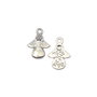 Charm inger, finisaj argintiu, 18x13 mm (cod 9-216)