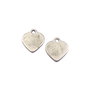 Charm inima, finisaj argintiu antichizat, 15x14 mm (cod 9-222)