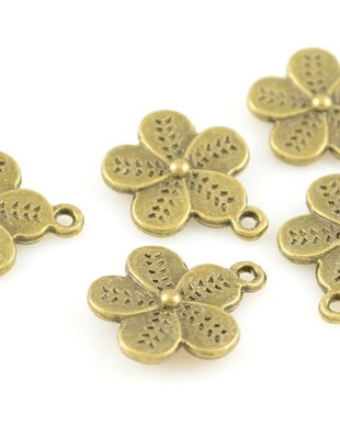 M194 Charms bronz floare 20x17mm
