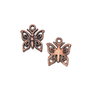 Charm fluture, finisaj cupru antichizat, 15x13 mm (cod 9-234)