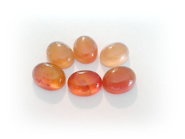 1b Cabochon carneol 8 x 10mm