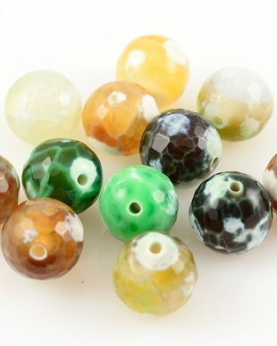 AG214 Agate fatetate colorate patate 10mm