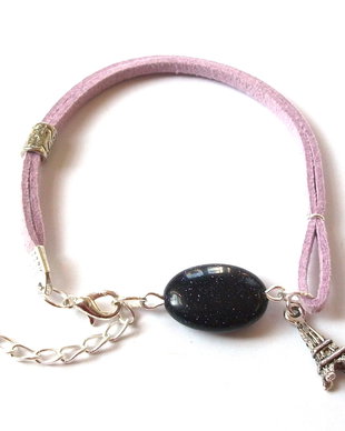 Bratara blue-gold-stone 1033
