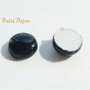 (2b) Cabochon rotund in diametru din blue goldstone