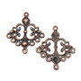 Chandelier finisaj cupru antichizat, 35x31 mm (cod 5-64)