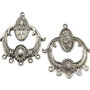 Chandelier finisaj argintiu antichizat, 43x37,5 mm (cod 5-66)