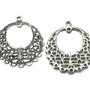 Chandelier finisaj argintiu antichizat, 42x37 mm (cod 5-67)