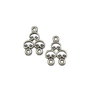Chandelier finisaj argintiu antichizat, 18x13 mm (cod 5-72)