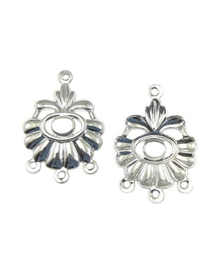 Chandelier placat cu argint, 23x16 mm (cod 5-74)