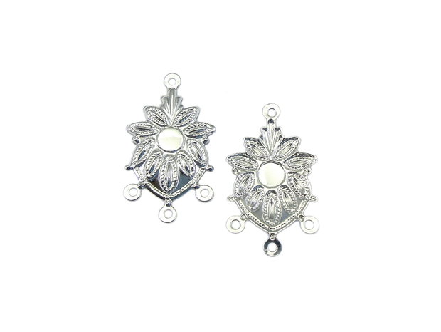 Chandelier placat cu argint, 25x14 mm (cod 5-75)