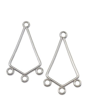Chandelier placat cu argint, 34x20 mm (cod 5-77)