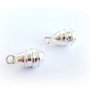 1b Charm pandantiv placat argint  20 x 10mm