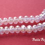 (10 b) Cristale de sticla transparente cu efect AB  6.5x4.5 mm