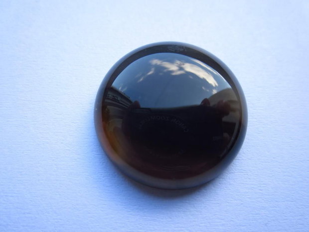 Cabochon agata gri inchis-negru 20 mm