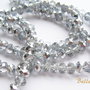 (10 b) Cristale sticla gri-argintii 6.5x4.5 mm