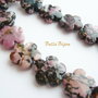 Floricele rodonit aprox 20x6 mm