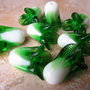 Lalele albe lampwork, aprox 20x14mm