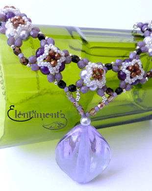 REZEERVAT - Printesa violet - colier delicat