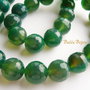 Agate verzi fatetate aprox 12.5 mm