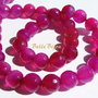 Agate fatetate fucsia 8 mm