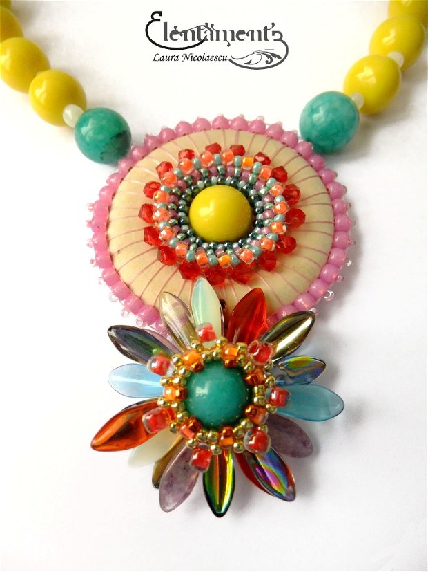 Carnavalesque - colier multicolor